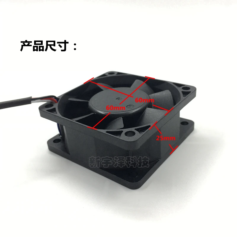 New Radiator CPU Cooler Fan For DA06025B12UH 6025 6CM 60x60x25mm DC12V 0.45A 4 pins Compatible with DA06025S12HR