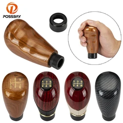 5 Speed Universal Car Gear Shift Knob Stick Lever Manual Gearbox Handle Carbon Fiber Cover Case Accessories Auto ручка кпп