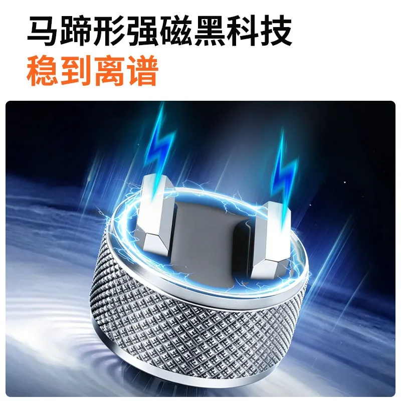 M6 External Thread Knurled Magnetic Base N52 Strong Magnet V-Shaped Arc Foot For Equipment Mounting Use