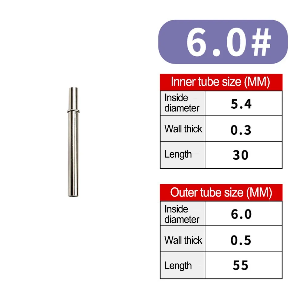 1pcs Fishing Rod Connecting Tube Inner Diameter 5.4mm-12.2mm Length 30-45mm Fishing Rod Building Repair Fishing Pole DIY Tools