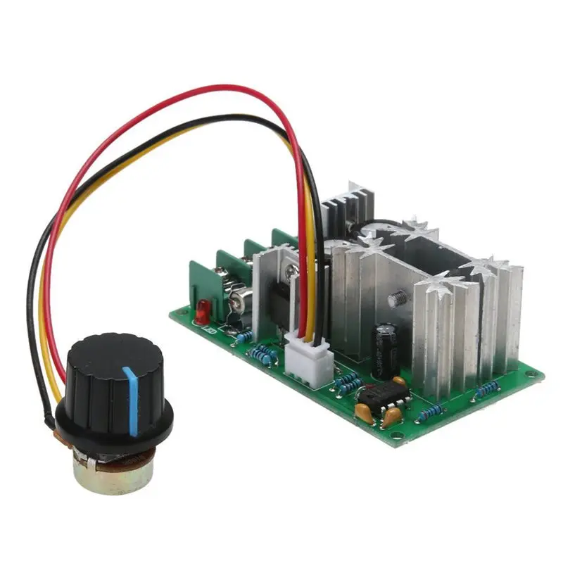 WORTHOWN-10X 20A PWM DC Motor Speed Controller 12V 24V 36V 48V With Potentiometer Knob Switch