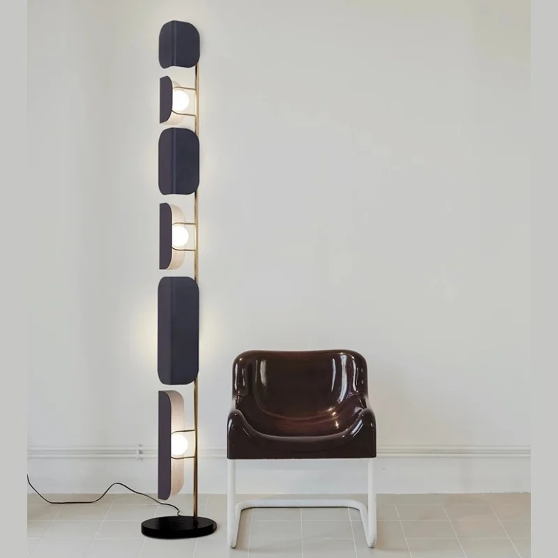 

Modern Minimalist Living Room Floor Lamp Light Luxury Nordic Black Standing Lights Bedroom Bedside LED Decoration