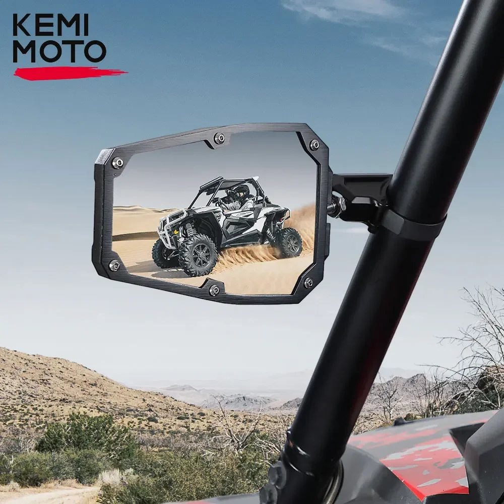 KEMIMOTO UTV Side Rearview Mirrors Compatible with Polaris RZR 1000 For Can-am X3 For Cfmoto For John Deere 1.5-1.875