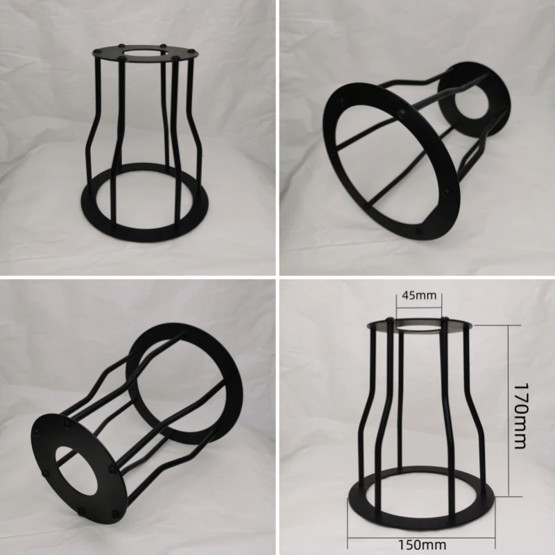 6 Styles Black Finished Iron Cage Lampshade Hot-selling Vintage DIY Shade Industrial Retro Metal Lighting Accessories