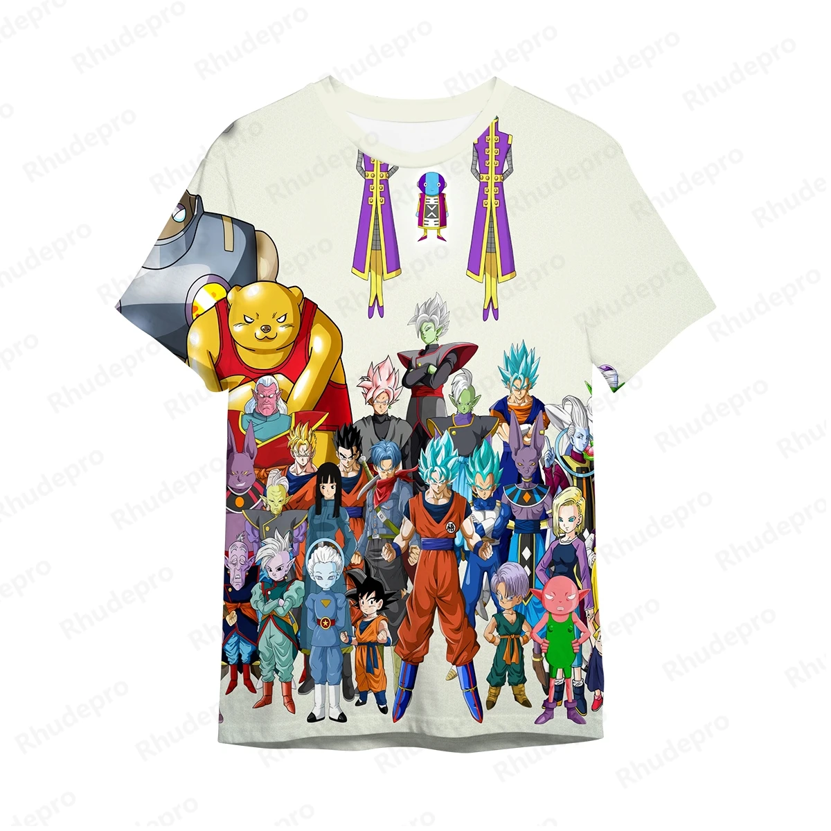 2024 Dragon ball Anime Men Clothing Men's T-Shirt Trend Shirts Children's Y2k Super Saiya Goku Vegeta Tops T-shirts Anime