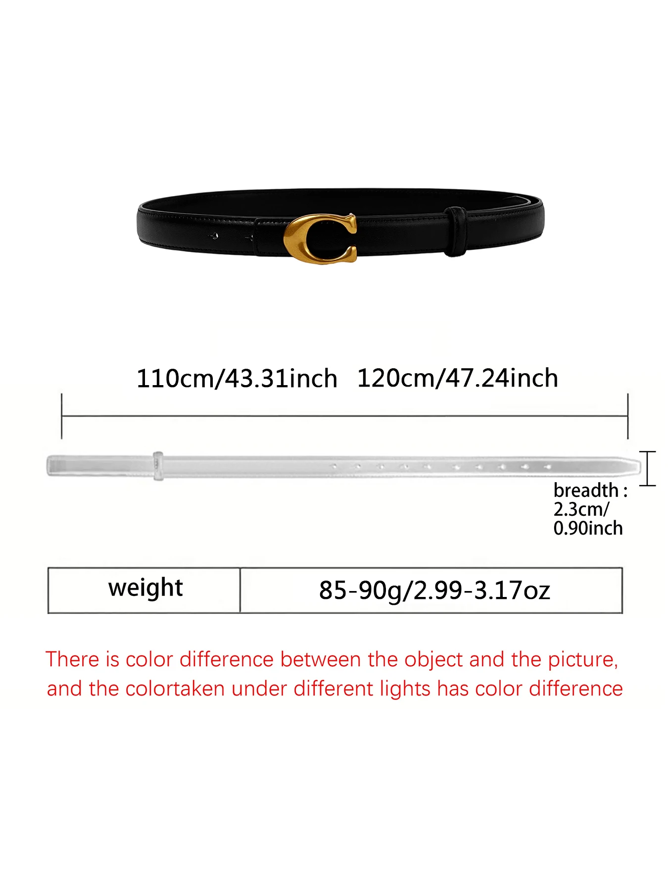 Classic Simple plus Size Extended Women's Belt Korean Style High-End Fashion Accessory for Dresses And Jeans