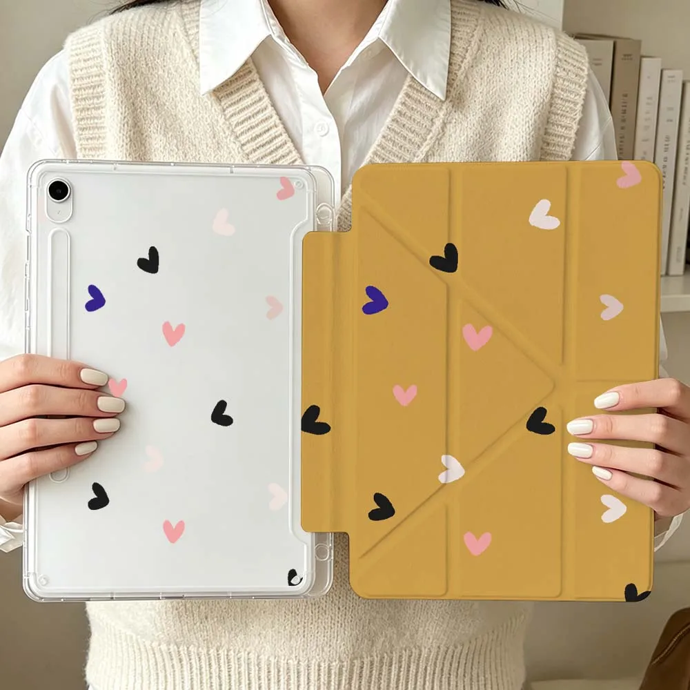 Colorful Heart Pattern For Samsung Galaxy Tab S6 S7 S8 S9 S10 S11 A8 A9 A11 Lite FE Plus 3Y Tablet Case Soft
