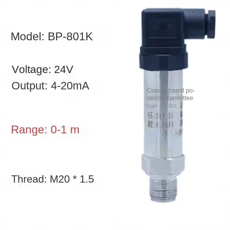 

Small Liquid Level Transmitter Diffusion Silicon Pressure Liquid Level Sensor BP-801K Tank Liquid