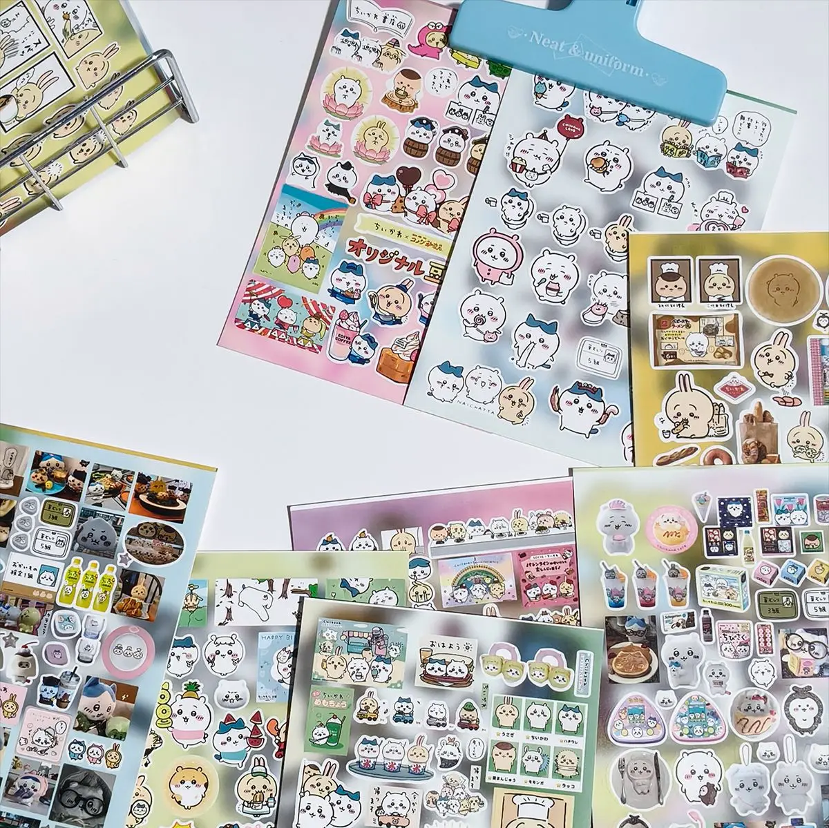 Chiikawa Ausgestanzte Washi-Sticker, süße Anime-Figuren, selbstklebende Deko-Sticker für Tagebuch, Planer, Scrapbooking-Zubehör – Detail 2