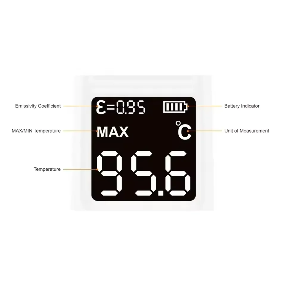 مقياس حرارة بالأشعة تحت الحمراء DPITP380 طراز SK-500037-01 أداة قياس درجة الحرارة الدقيقة لمحركات RC والشواحن والسيارات