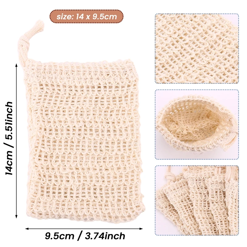 15 Packungen Seife zum Peeling von natürlichem Flachs seifen beutel