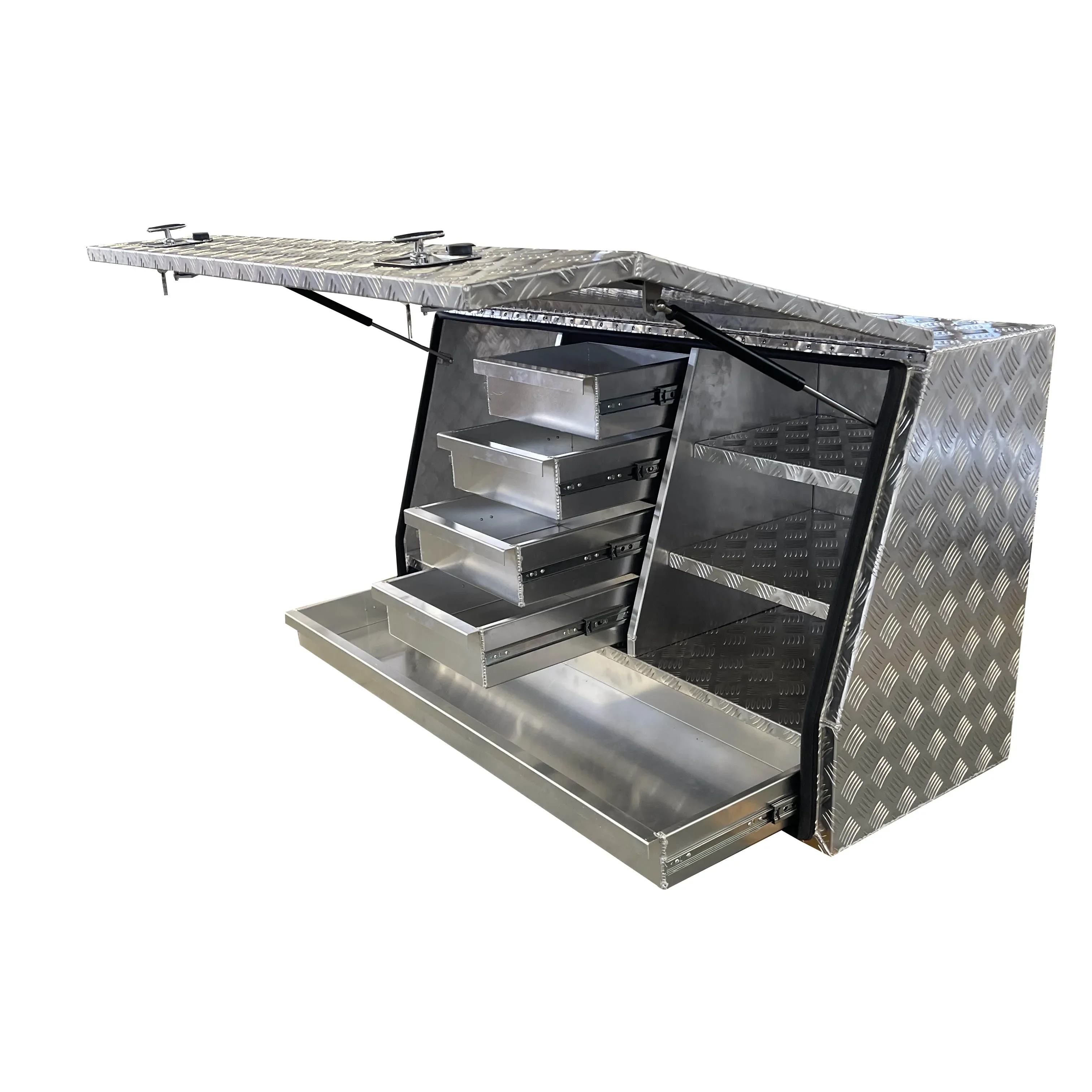 Truck Heavy-Duty Drawer System Aluminum Side Tool Box