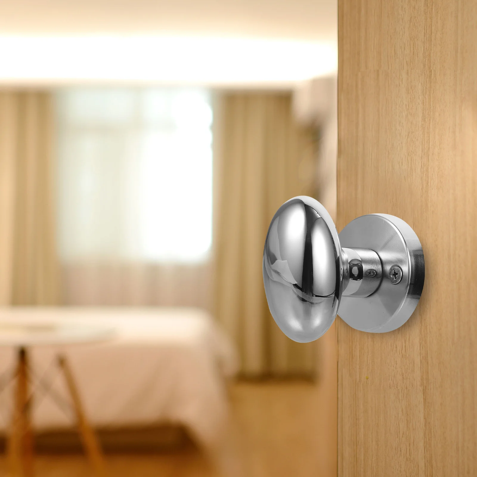 

1 Set Stainless Steel Single Sided Deadbolt Lock Hidden Door Handle For Bedroom Bathroom Balcony Commercial One-Sided Deadbolt