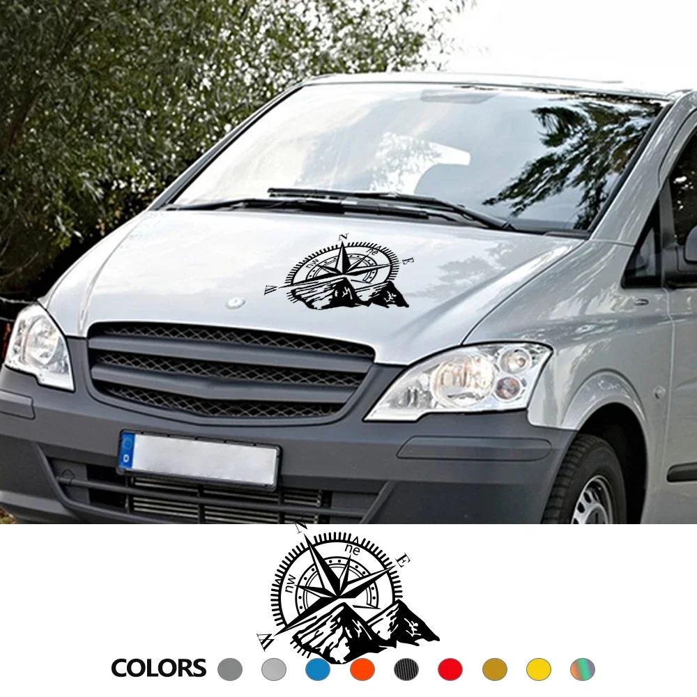 Car Vinyl Stickers For Vito V Class Viano W447 W639 W638 Camper Van Motorhome Compass Graphics Tuning Accessories