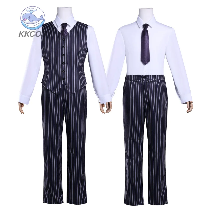 Gomez Addams Косплей Костюм Аниме Среда Косплей Деловой Костюм Одежда Мужчины Хэллоуин Карнавал Ролевые Игры Одежда
