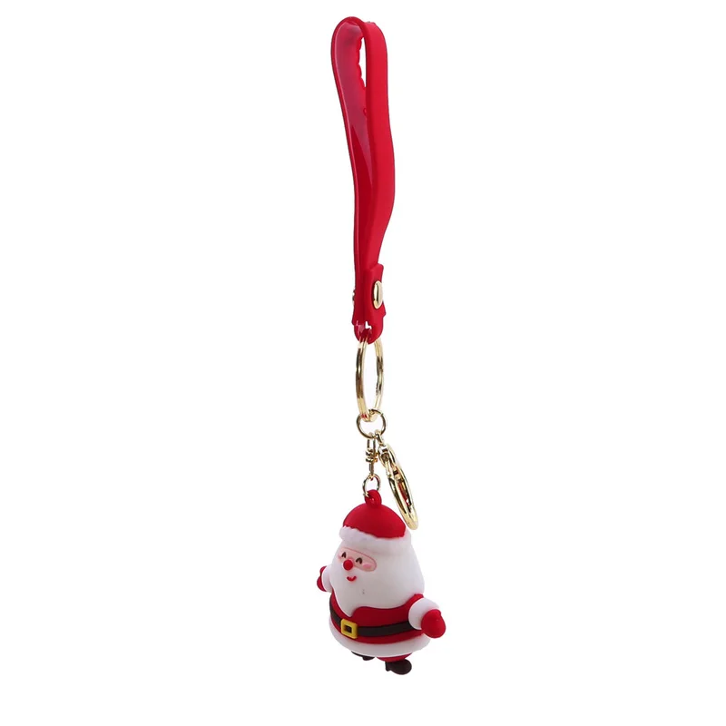 LLavero de Navidad colgante de Papá Noel, pareja de dibujos animados, mochila de coche Linda creativa, colgante versátil, decoración pequeña de moda