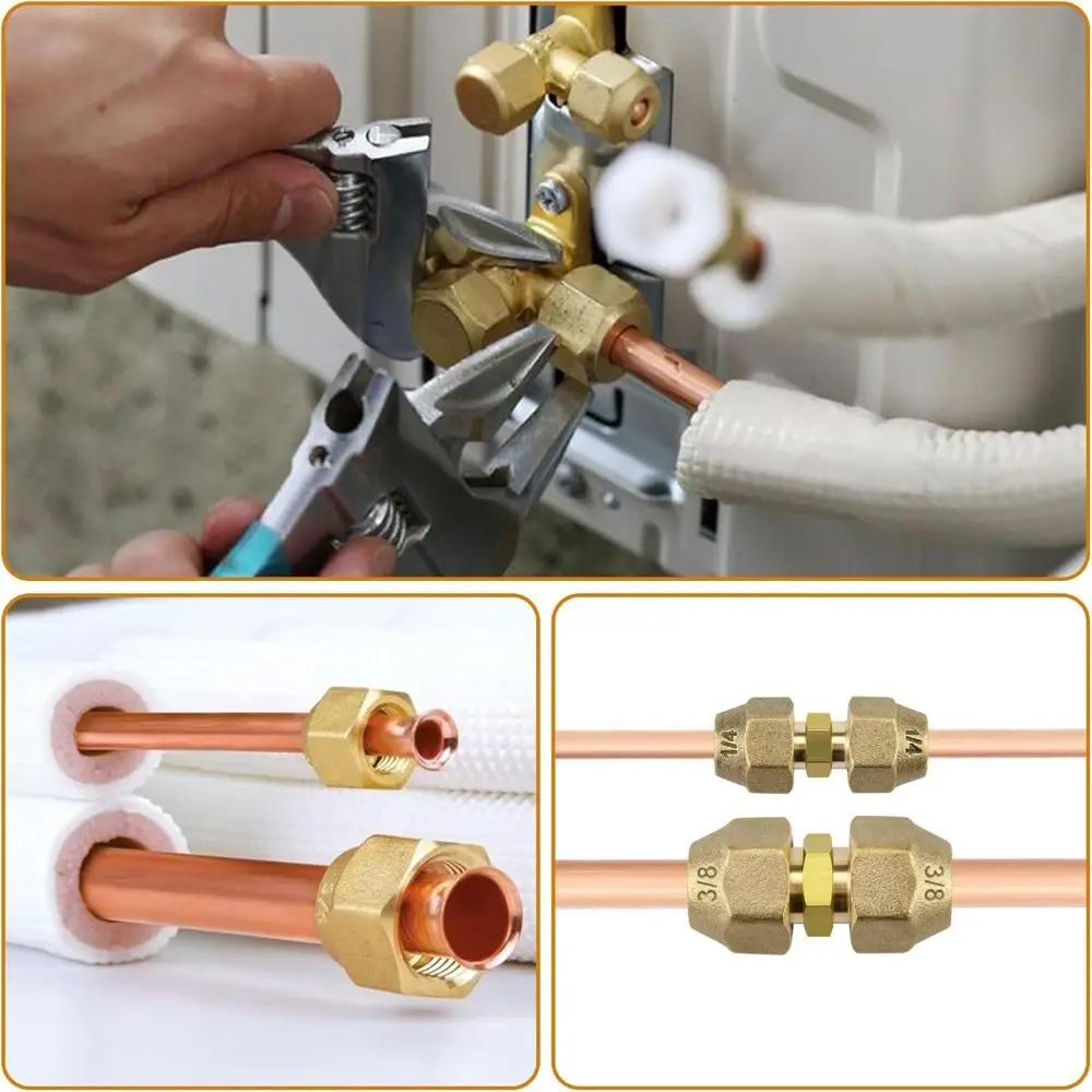 

Новые латунные фитинги для труб: гайки-флары 1/4, 3/8, 1/2 дюйма, утолщенные гайки-флары 5/16, 1/8, 3/4 дюйма