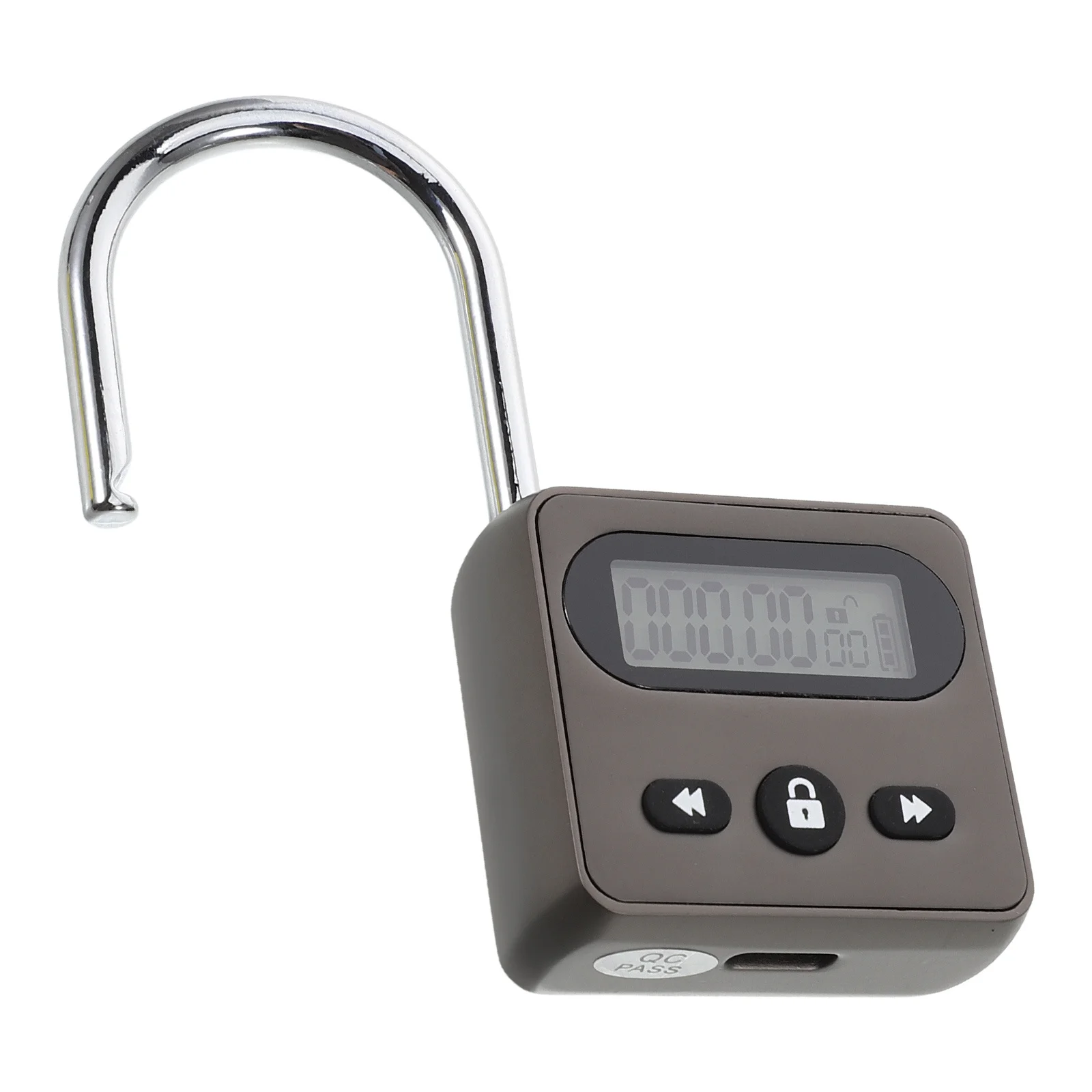Picture 3: Electronic Timer Lock Box with Zinc Alloy Anti-Tamper Password Card Silver