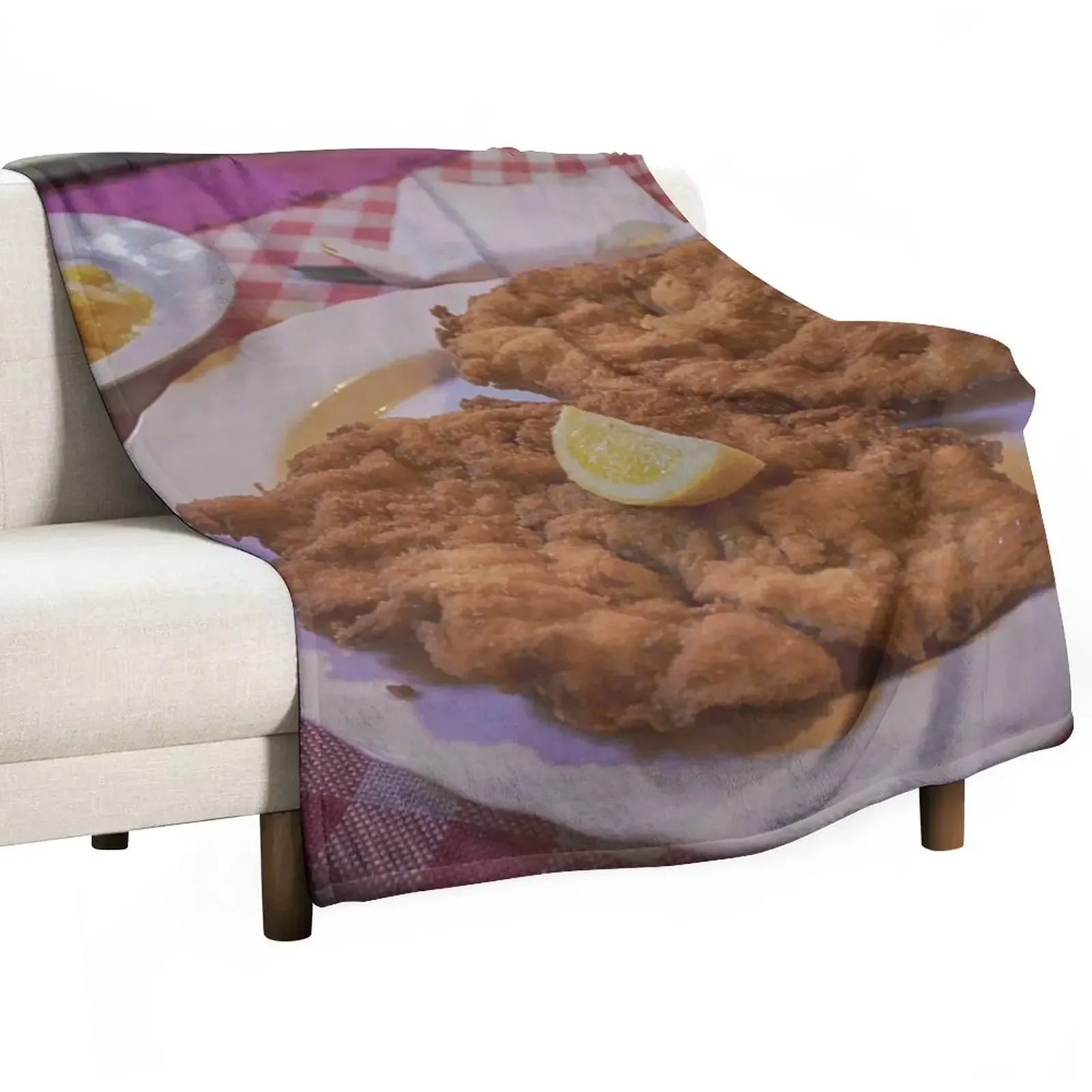 Wiener Schnitzel Vom Schwein Throw Blanket Soft For Decorative Sofa Softest Blankets