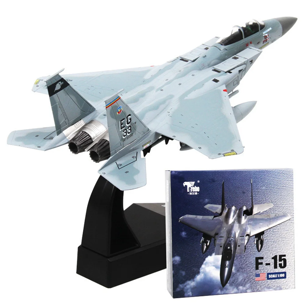 1 conjunto escala 1:100 F-15 grumman tomcat lutador ataque da marinha dos eua liga de metal avião militar modelo coleção lembrança presentes de natal