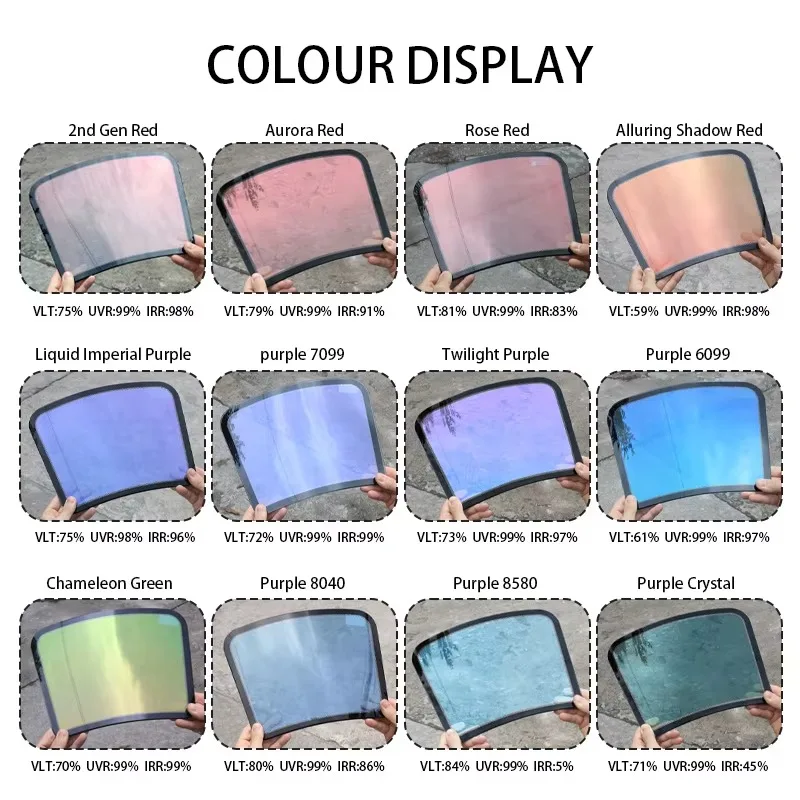 High-efficiency Insulation UV Proof Iridescent Tint Chameleon Car Window Style Sun Protection Film