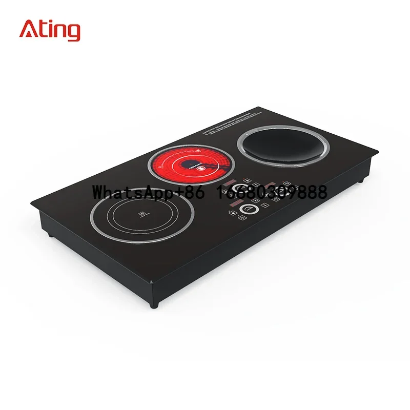 3500W Touch Control Electric Cooktops Built-in 3 burners induction cooktop with CB certificate for Thailand market