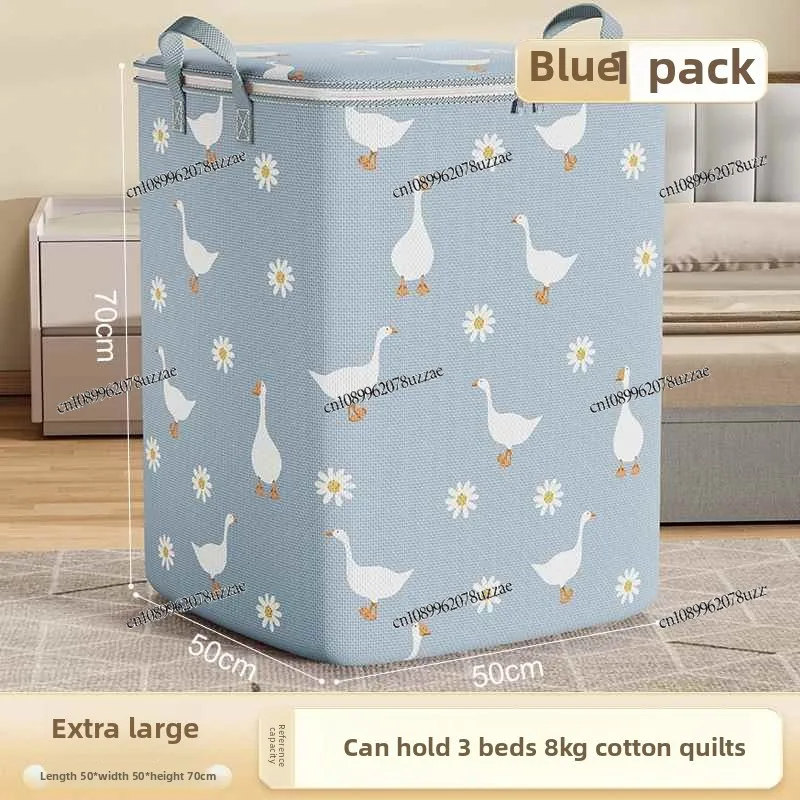 Bolsa de almacenamiento de edredón para ropa, bolsa de embalaje móvil de gran capacidad, bolsa organizadora de equipaje para edredón, artefacto impermeable y a prueba de humedad