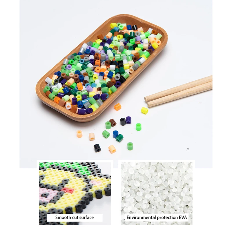 Schmelzperlen-Set 24/48 Farben 5MM 3D Pixel Puzzle Bügelperlen Handgemachtes Bastel-Dekor DIY Puzzle-Herstellung Hochwertige Schmelzperlen – Detail 1