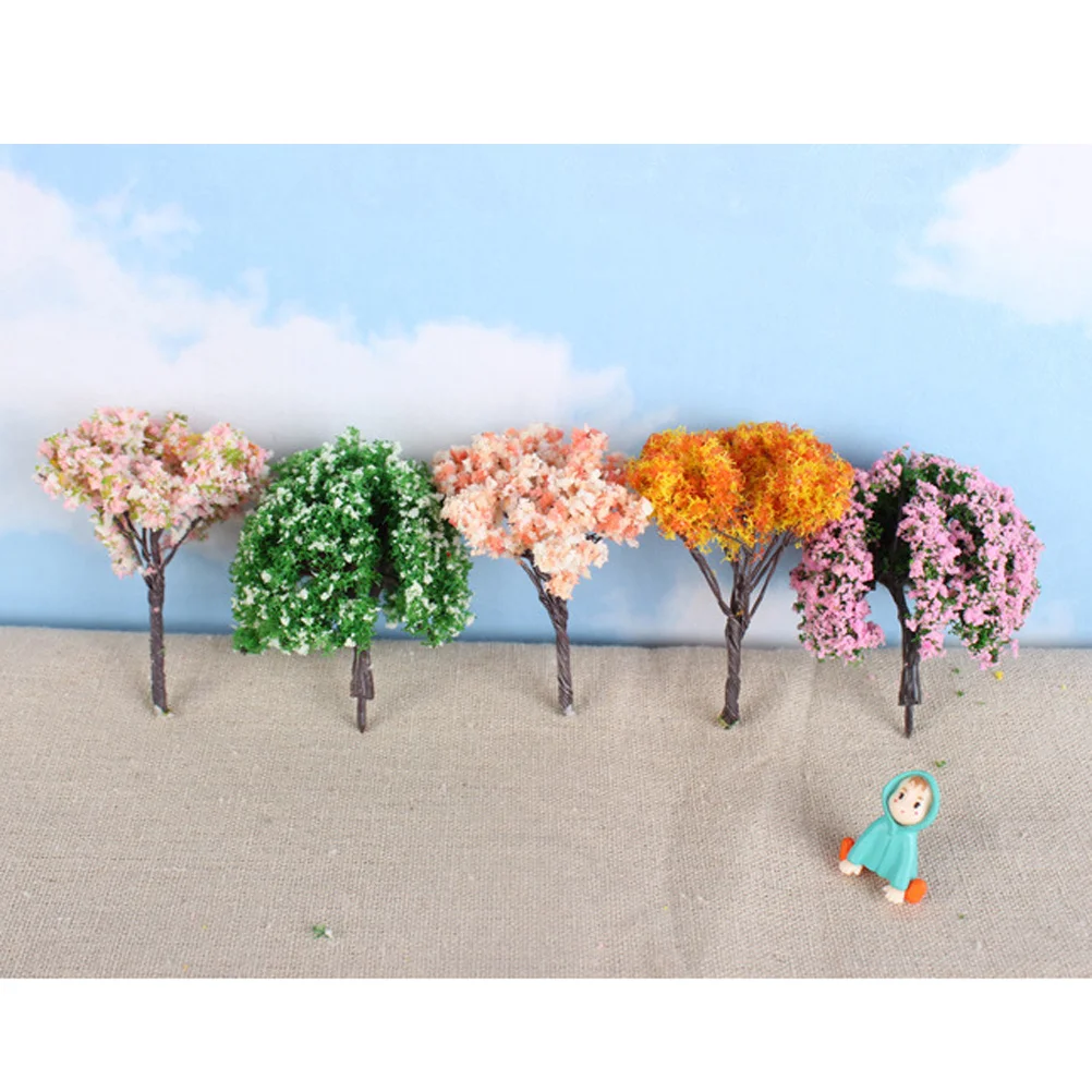 

16Pcs Realistic Micro Landscape Trees Miniature Fairy Garden Ornaments Mini House Decorations Moss Bonsai DIY Craft Micro