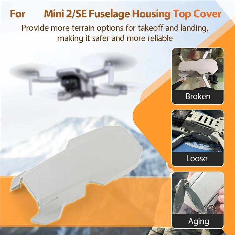 EDT-For DJI Mini SE غطاء الجسم العلوي البديل (الغطاء العلوي) لغطاء الجسم Mini 2