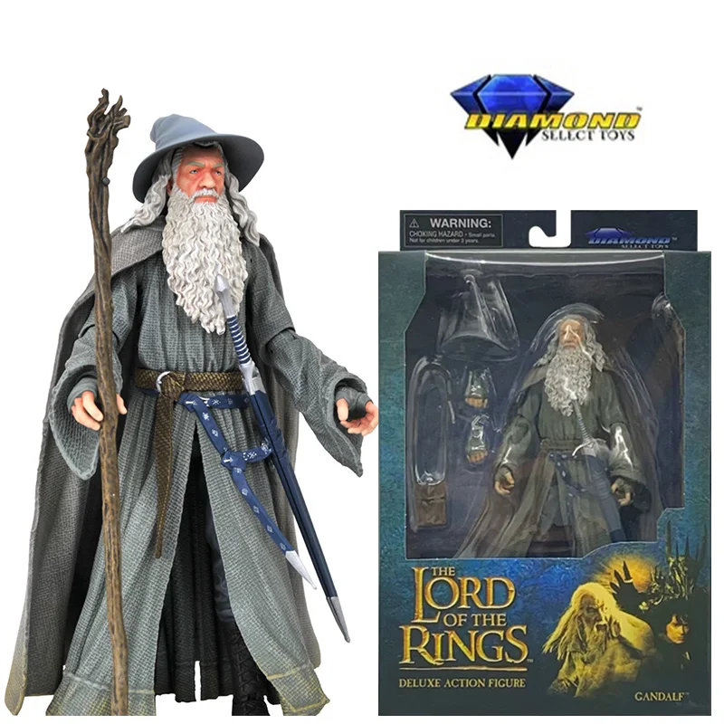 Diamond Select Toys DST Gandalf El Señor de los Anillos 1/12 7 pulgadas Anime Original figura de acción modelo juguete colección de regalo