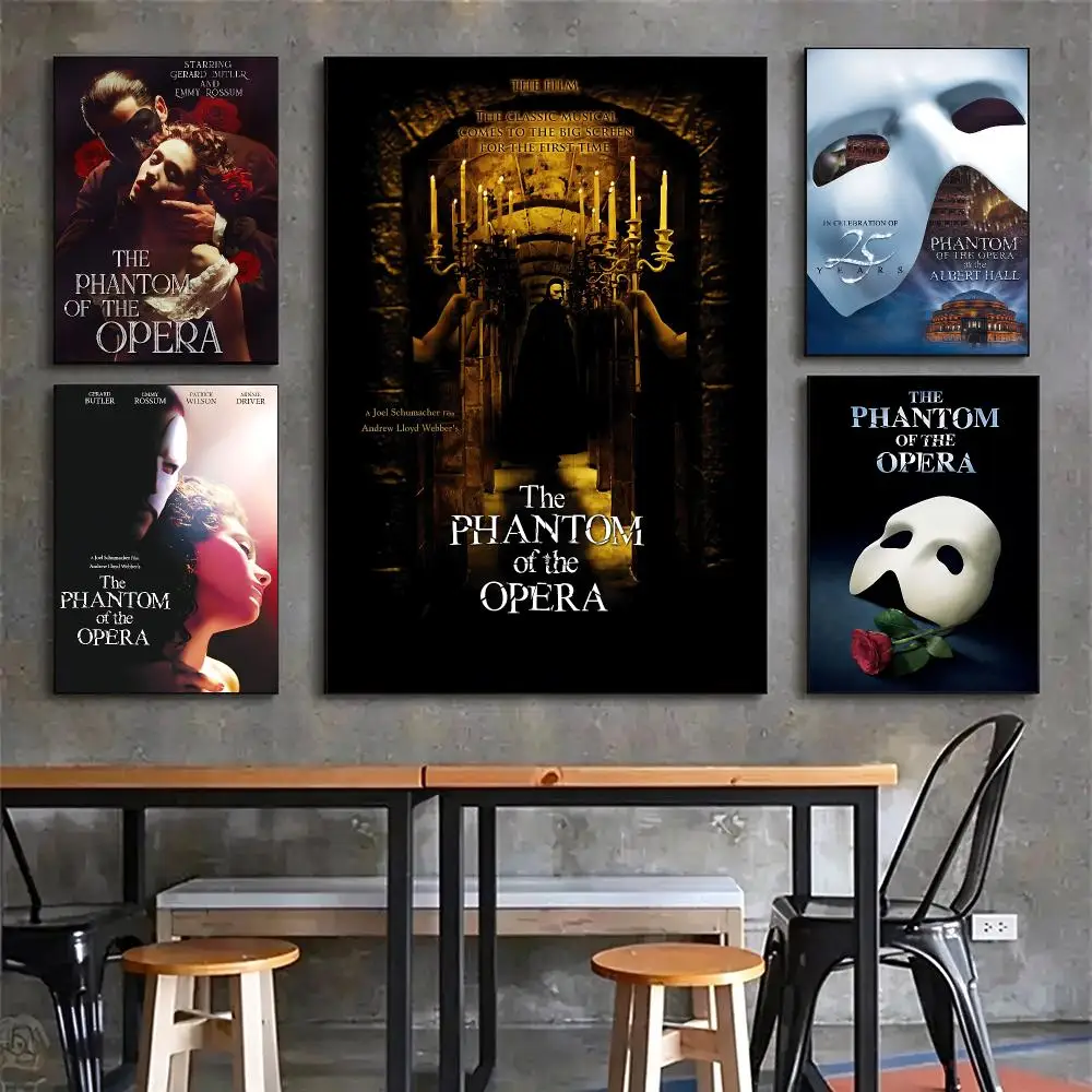musical The Phantom of the Opera Poster Poster HD Printing Vintage Luxe Home Decor Wall Art for the Living Rooms Entryways Gift
