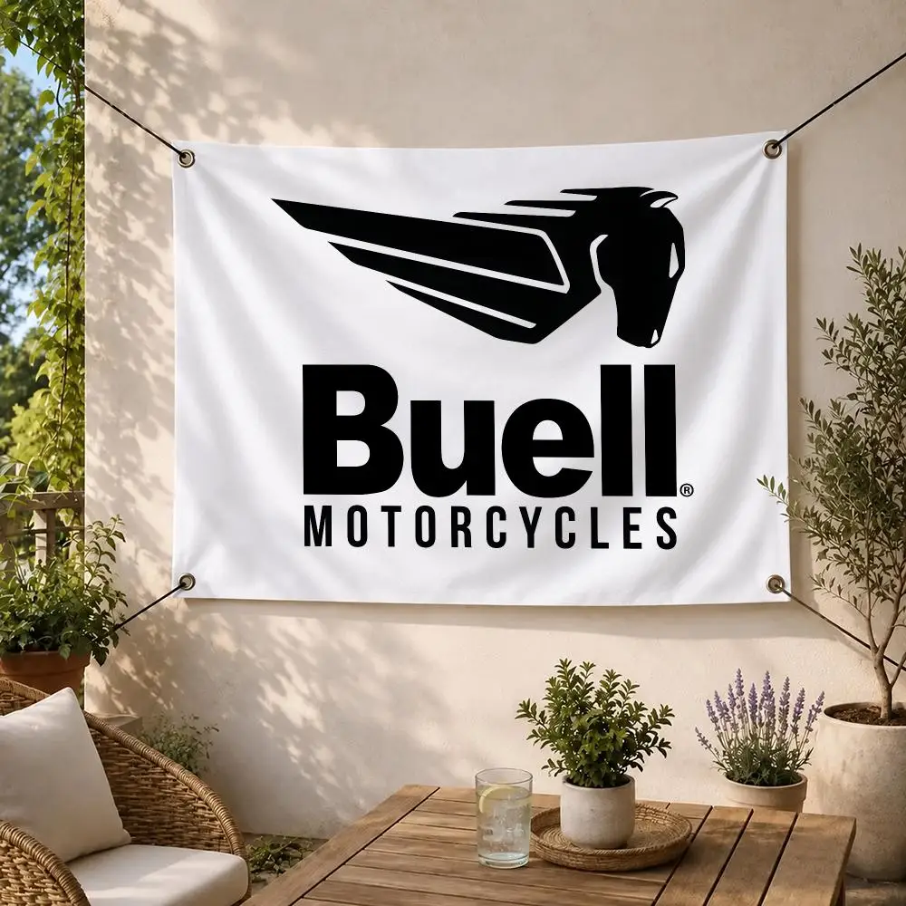 Brand Buell Motorcycles Flags Flag Soft skin-friendly Durable Outdoor party Home living room bedroom Decoration