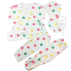 5 pcs/set  Baby Set Newborn Cotton Newborn Infant Cartoon Suit Baby Clothing