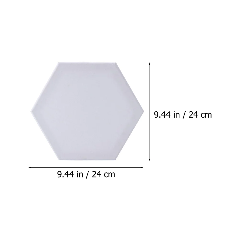 4Pcs Oil Painting Board Blank Sketchpad for Artists Hexagonal Design Cotton Panels Multi-Purpose Artist Paper Board Classroom