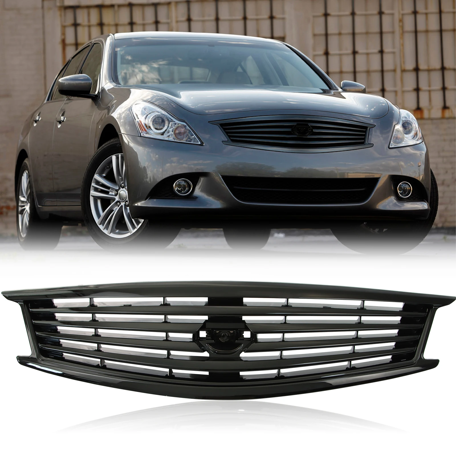 

Front Grill for 11-12 INFINITI G25 10-13 INFINITI G37 2015 INFINITI Q40 4 Door