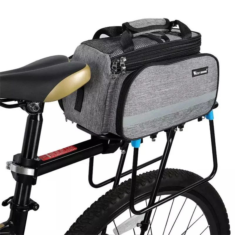 

Bike Rear Rack Bag 20L Large Capacity MTB Road Bike Travel Luggage Storage Bags Trunk Panniers Shoulder Handbag