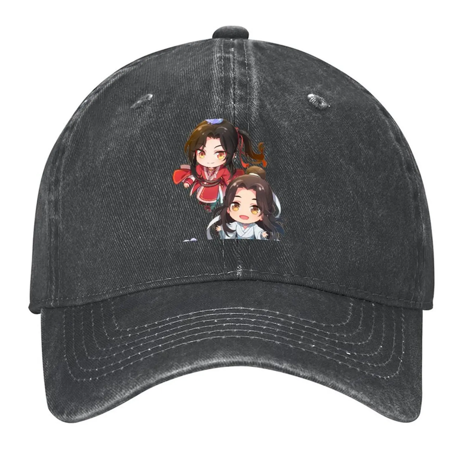 

xie lian and hua cheng heaven officials blessing chibi Baseball Cap Anime Hat beach hat fishing hat Winter Female Men's