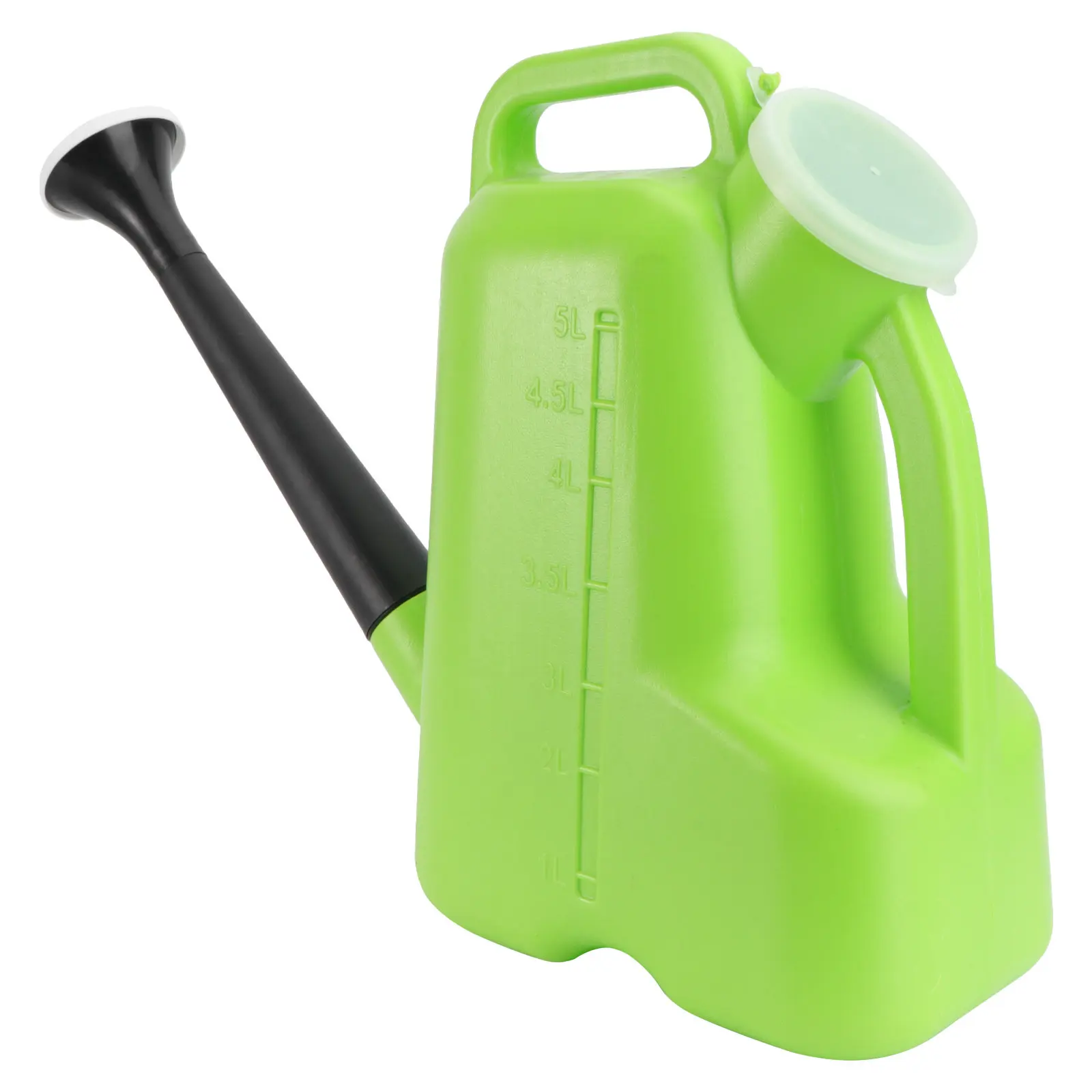 1Pcs Premium Plastic Watering Can with Extra Long Spout 5L Capacity Heavy Duty Watering Pot for Indoor Outdoor Gardening Simple