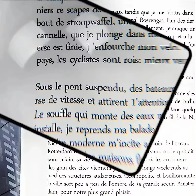 New Full Page Large Sheet Magnifier Magnifying Glass Reading Aid Glass Page Magnifying Lens Ultra-thin Reading Magnifier New view 2
