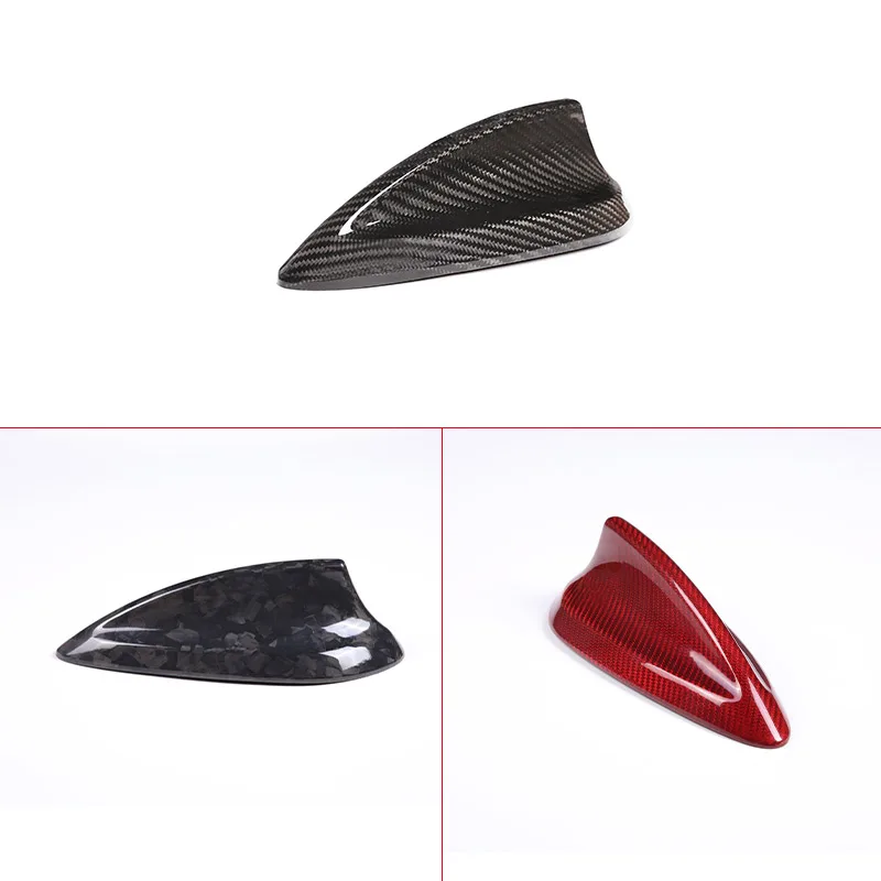 For BMW 2 Series 2020-2023 Real Carbon Fiber Car Roof Shark Fin Antenna Cover Trim Sticker Accessories