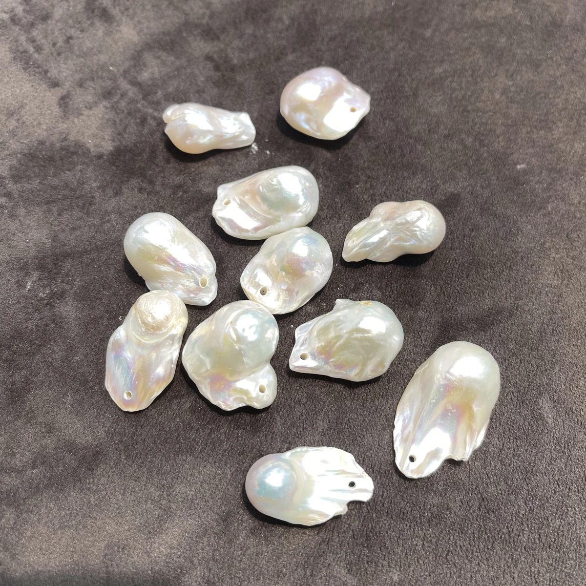 1Pc Baroque Pendant Natural Freshwater Pearl Punch Hole Loose Pendant 20-30mm For Jewelry Making DIY Necklace Earrings Accessory