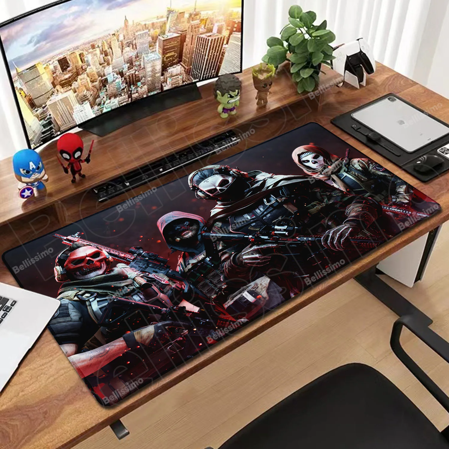 Desk Setup Anime - Anime HD Mousepad Gamer Large Size