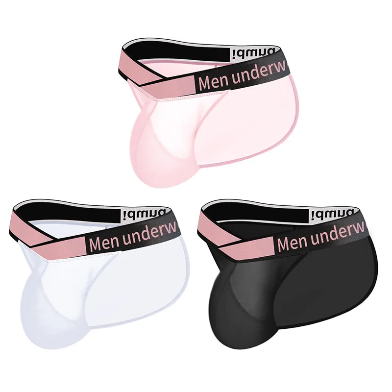 

Мужское сексуальное нижнее белье с V-образной талией, ультратонкие прозрачные трусики из ледяного шелка, трусы с высокой вилкой, спортивные U-образные выпуклые трусы, нижнее белье, трусы