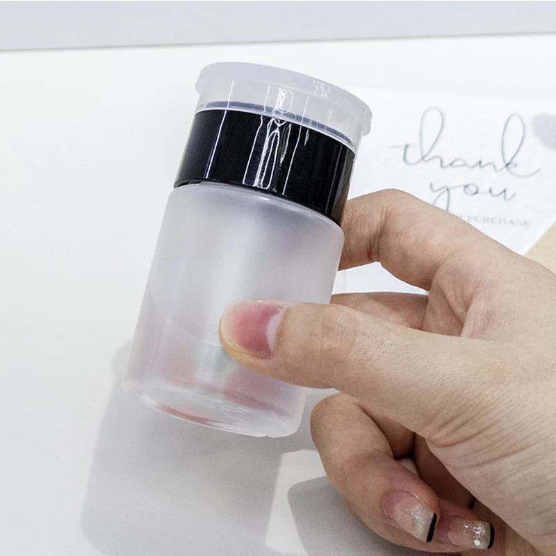 Bouteilles à pompe pour ongles 1P, rechargeables, vides, distributeur à pompe à pression, bouteille pour dissolvant de vernis à ongles, outil de manucure, bouteille à pression