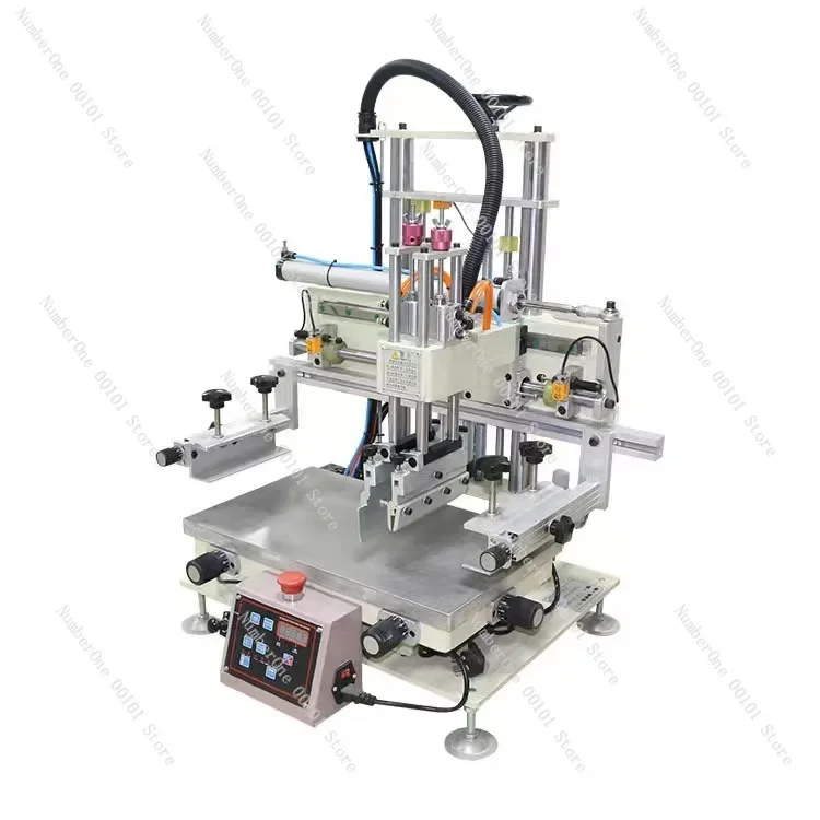 Desktop small screen printing machine, clothing plastic box, table semi-automatic screen