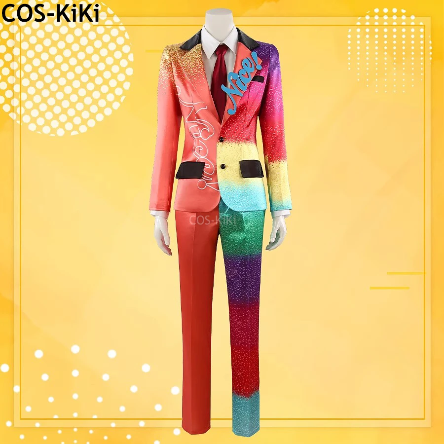 COS-KiKi Ensemble Stars Nice Arneb Thunder Colorful Suit Cool Handsome Uniform Cosplay Costume Halloween Party Role Play Outfit