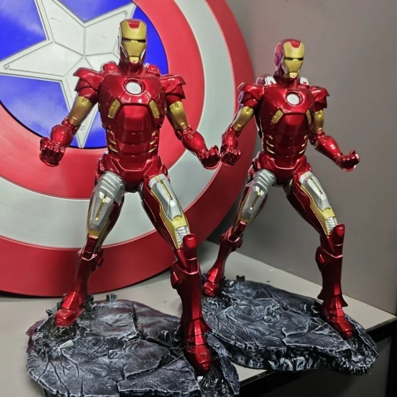 ฟิกเกอร์ไอรอนแมน MK7 รุ่นการต่อสู้ ขนาด 32 ซม. ของสะสมอนิเมะ โมเดลตกแต่งโต๊ะทำงาน ของขวัญวันหยุด ของเล่นเด็ก