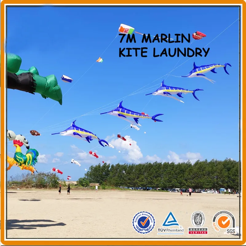 free shipping Marlin fish kite pendant flying soft kites for adults inflatable kites reel professional wind kites paper kite fun