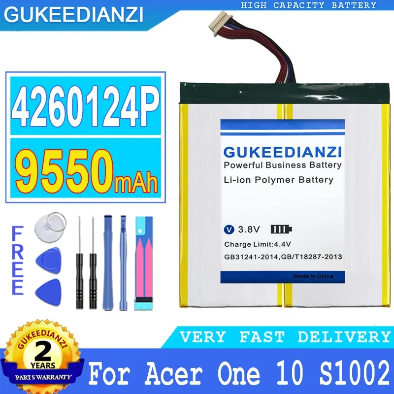 Reliable 9550mAh Tablet Battery for Acer One 10 S1002